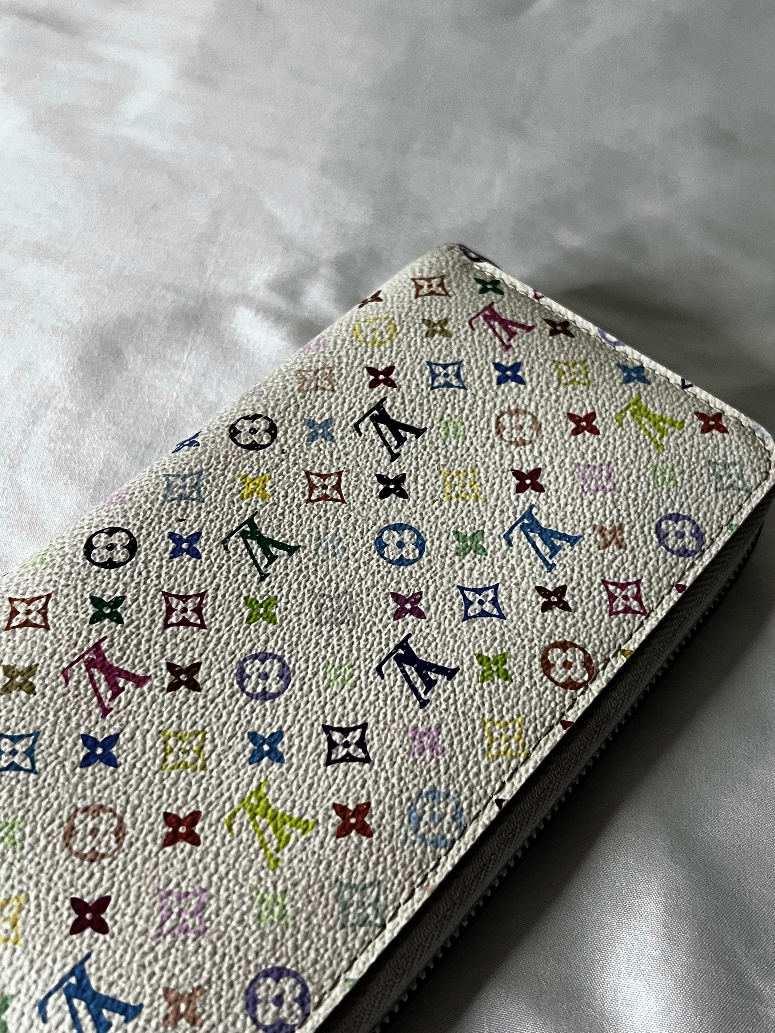 Louis Vuitton White Monogram Multicolor Sarah Wallet