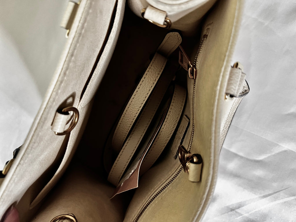 Cream Louis Vuitton Giant On The Go Tote Monogram