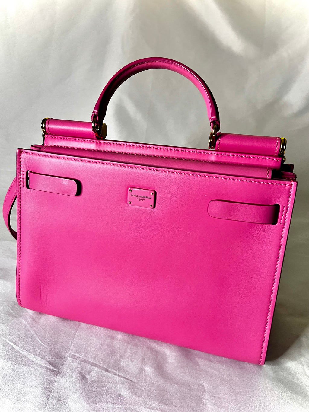 Pink Dolce and Gabanna Small Calfskin Sicily 62