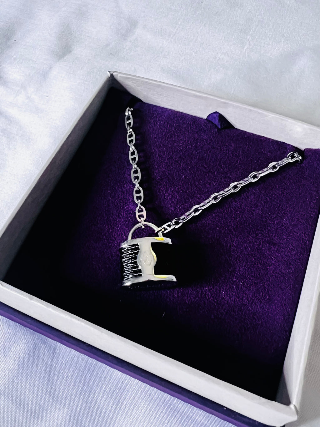 Charriol Necklace Padlock Style Black