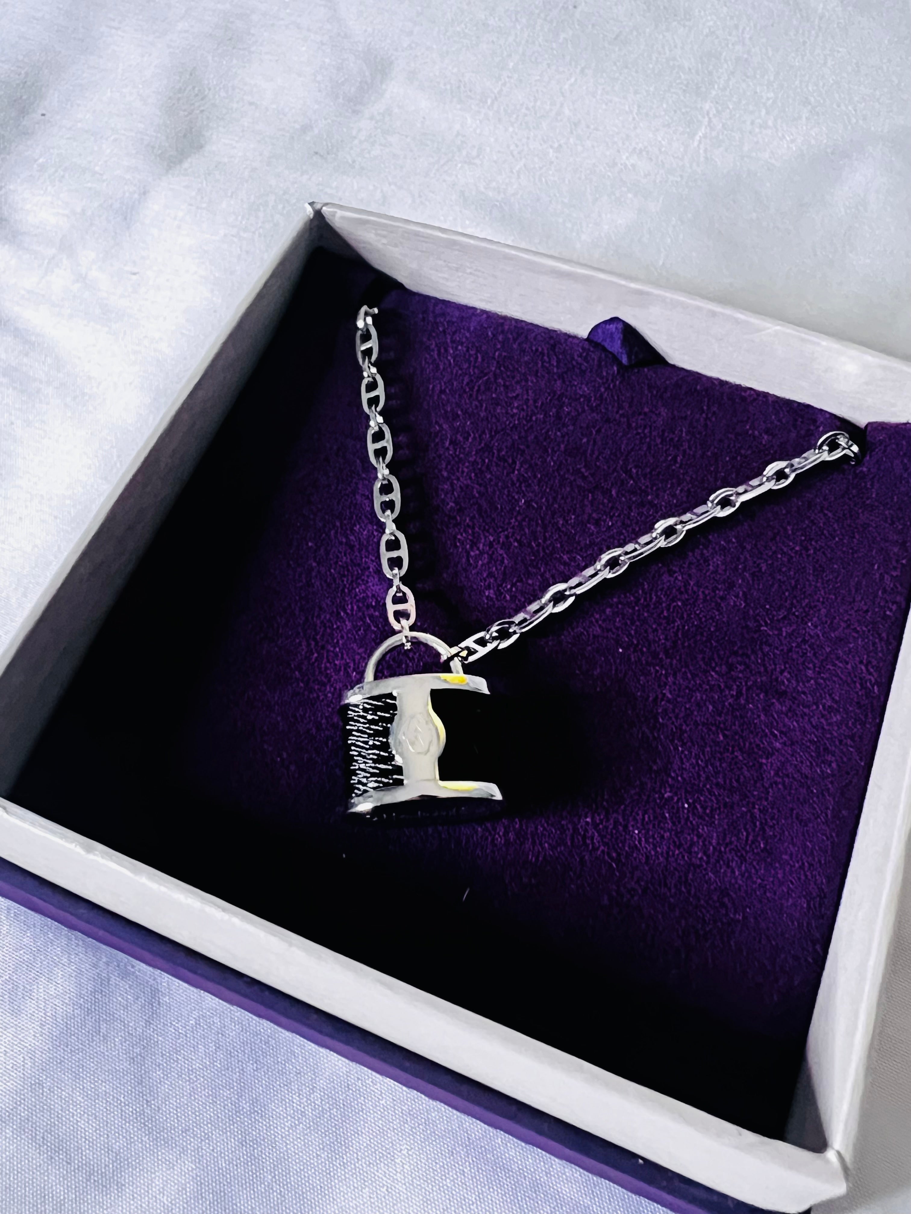 Charriol Necklace Padlock Style Black