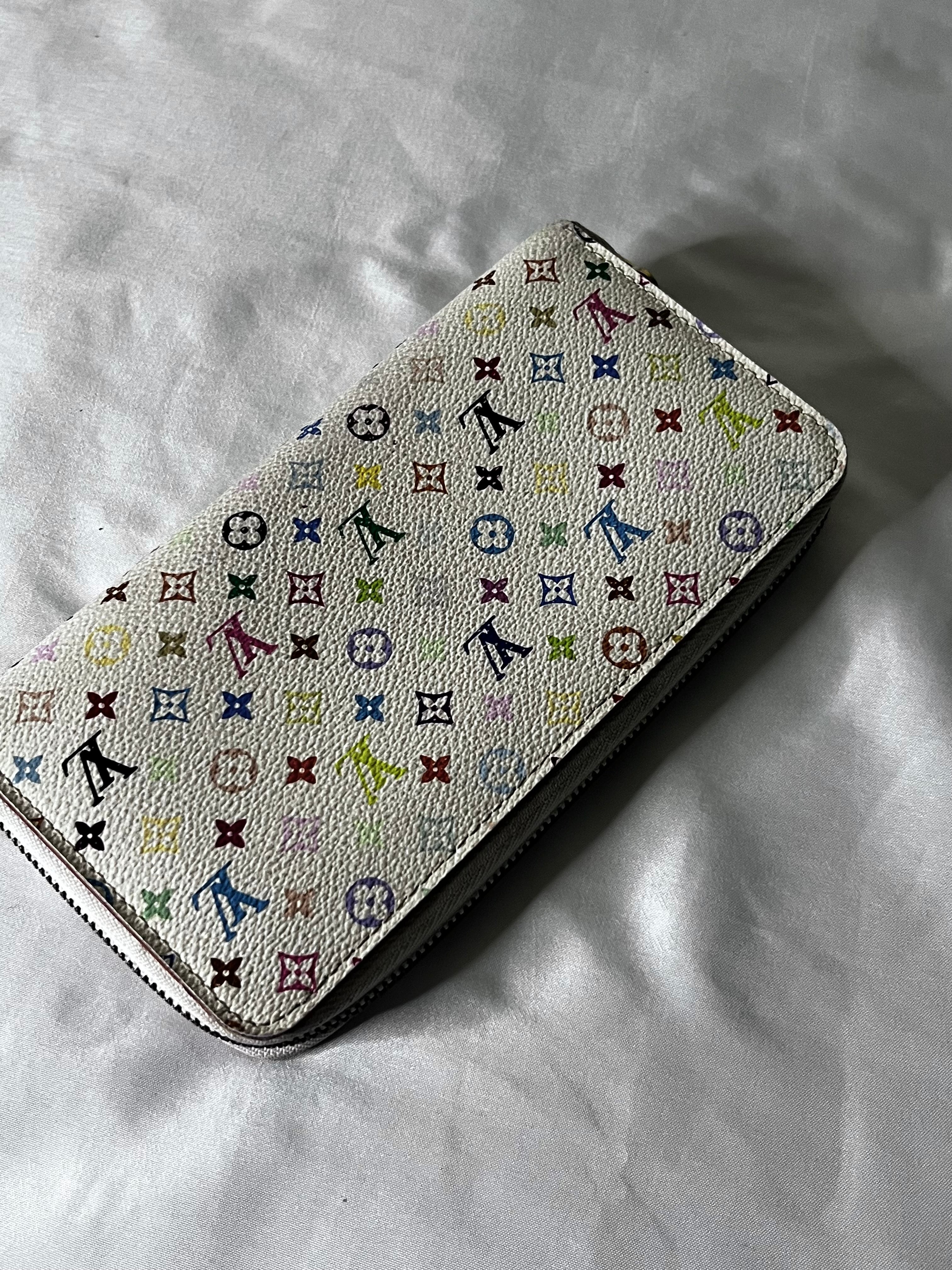 Louis Vuitton White Monogram Multicolor Sarah Wallet