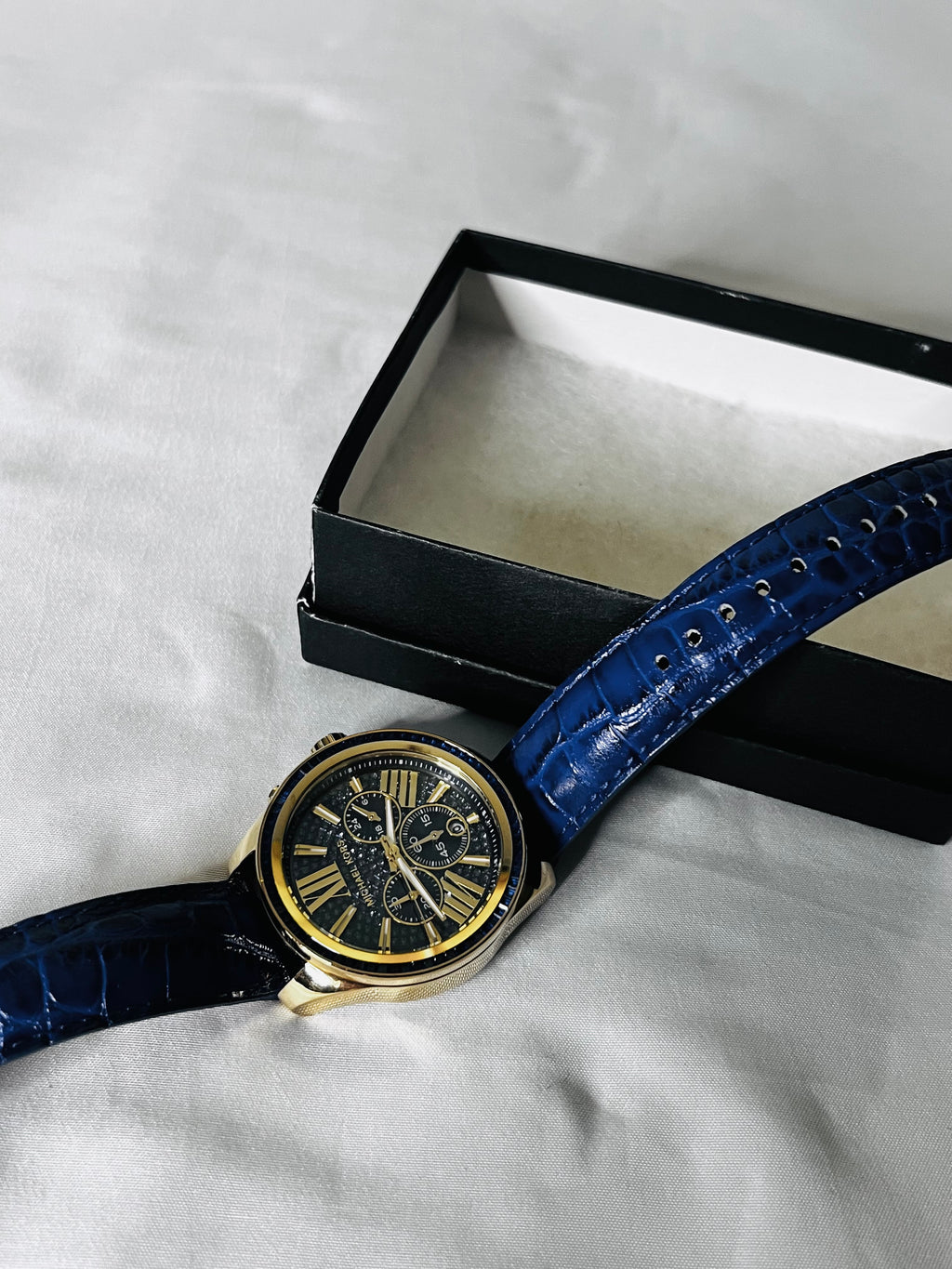 Michael Kors Wren Chronograph Watch (MK2450) in Blue