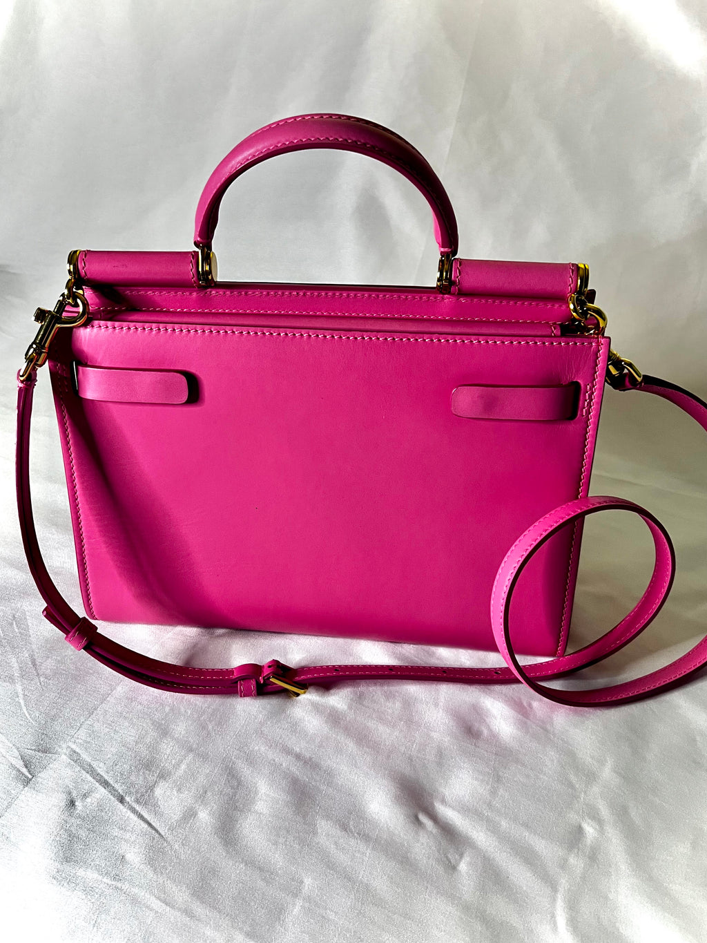 Pink Dolce and Gabanna Small Calfskin Sicily 62
