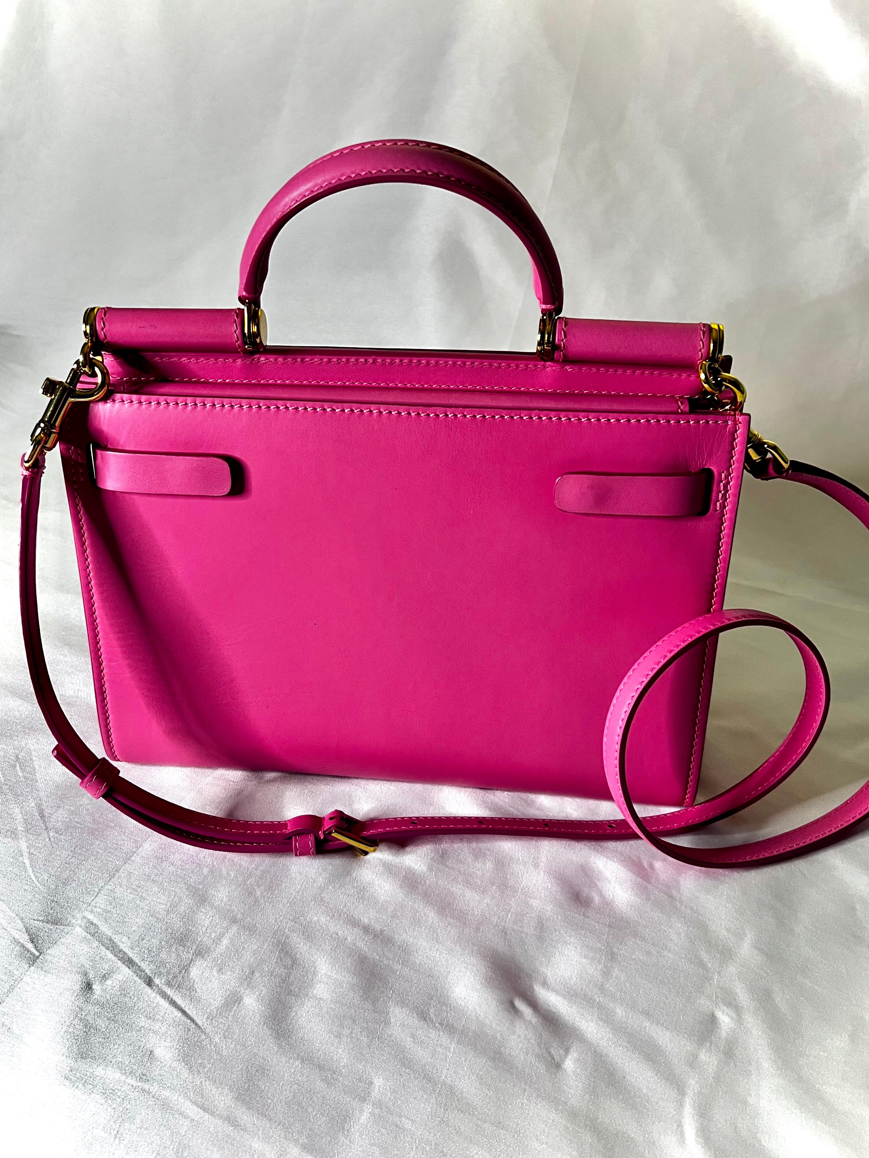 Pink Dolce and Gabanna Small Calfskin Sicily 62