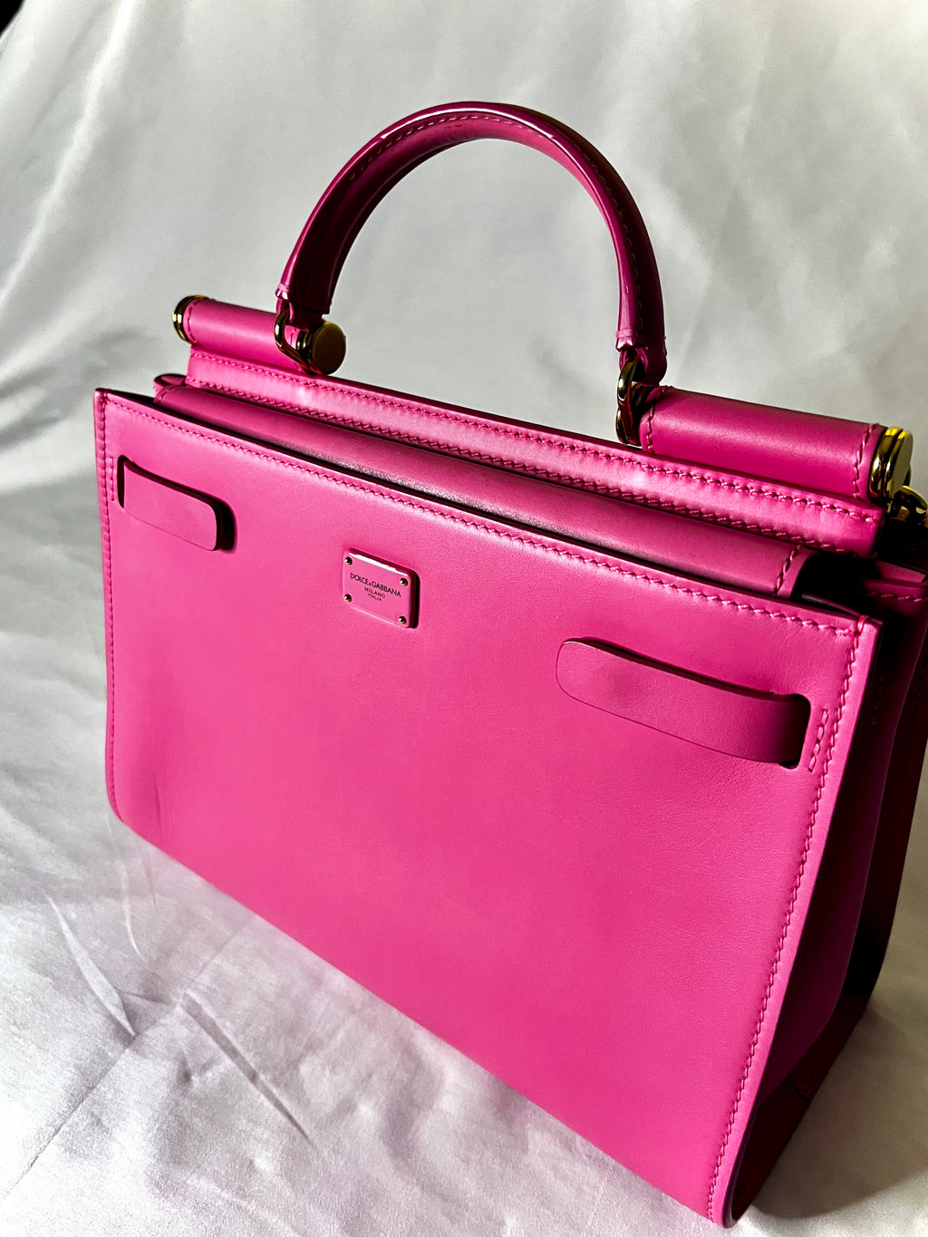 Pink Dolce and Gabanna Small Calfskin Sicily 62