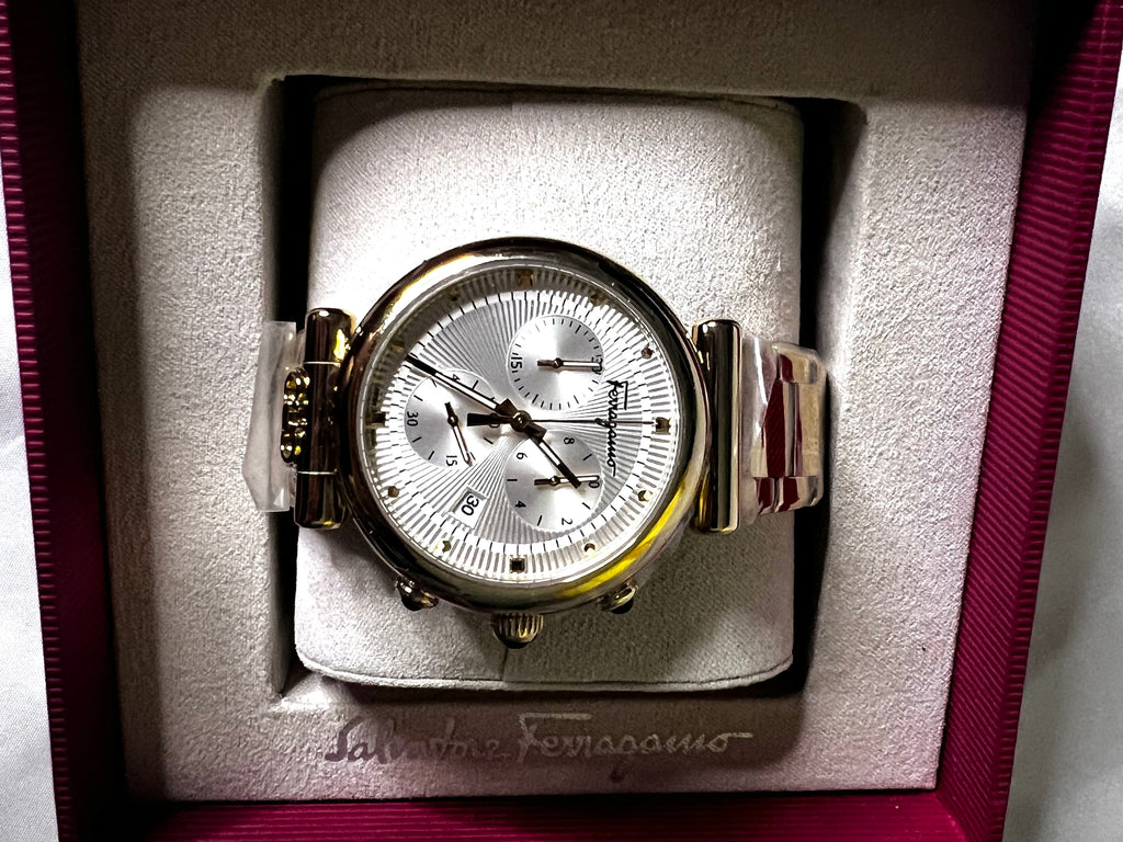 Salvatore Feragamo Urban Chrono Watch Rose Gold