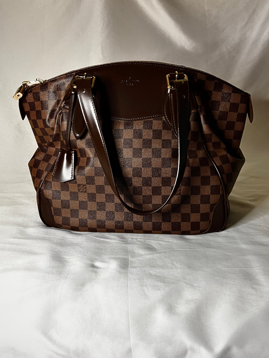 Brown and Black LV Damier Ebene Verona PM