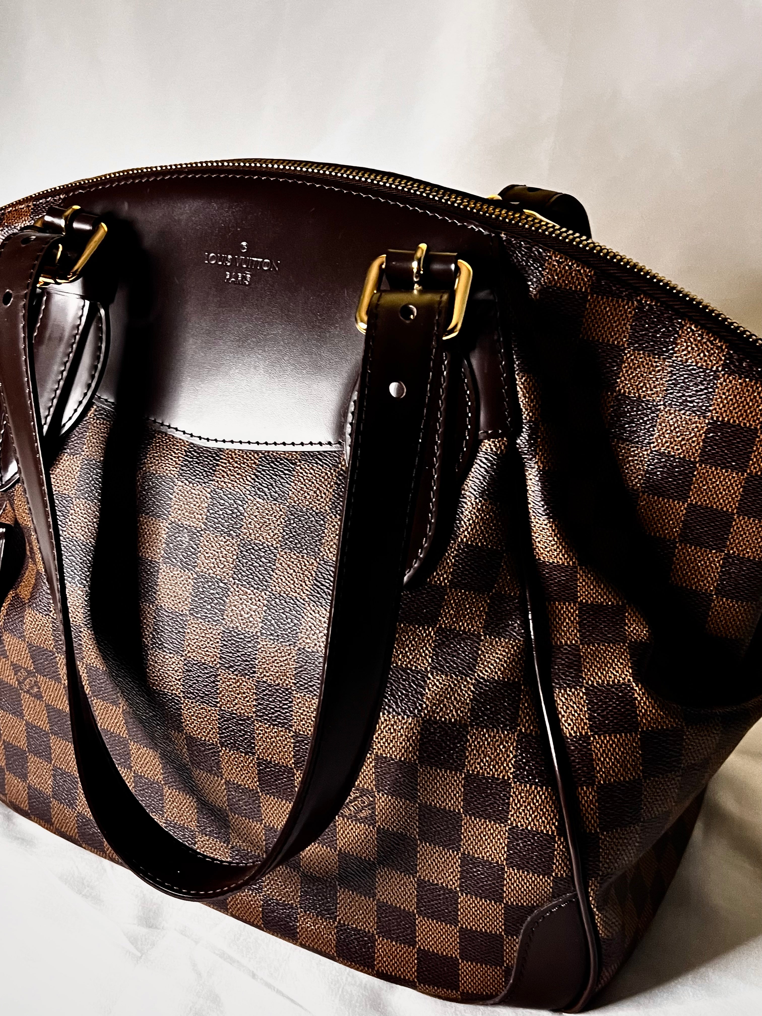 Brown and Black LV Damier Ebene Verona PM