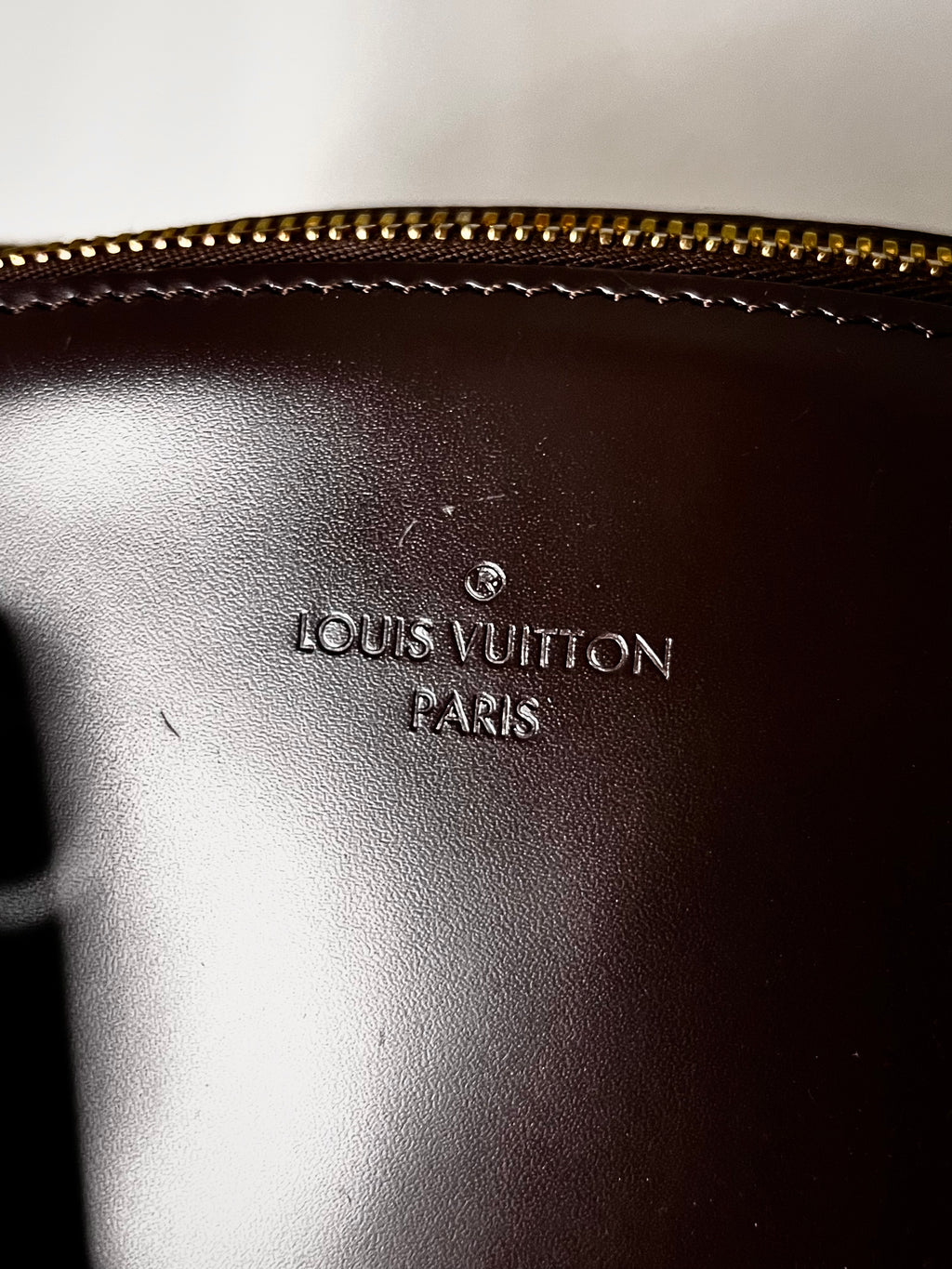 Brown and Black LV Damier Ebene Verona PM