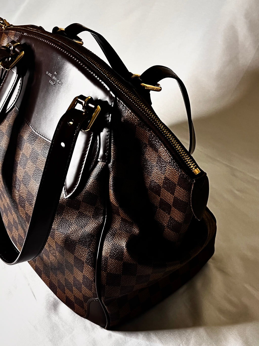 Brown and Black LV Damier Ebene Verona PM