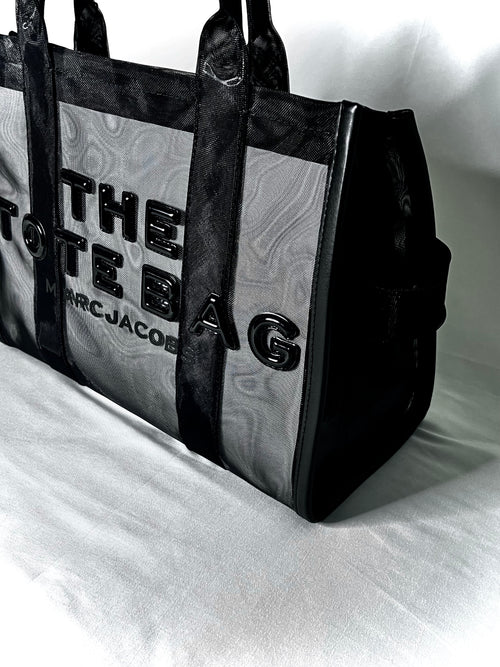 Black Medium Mesh Tote Bag Marc Jacobs