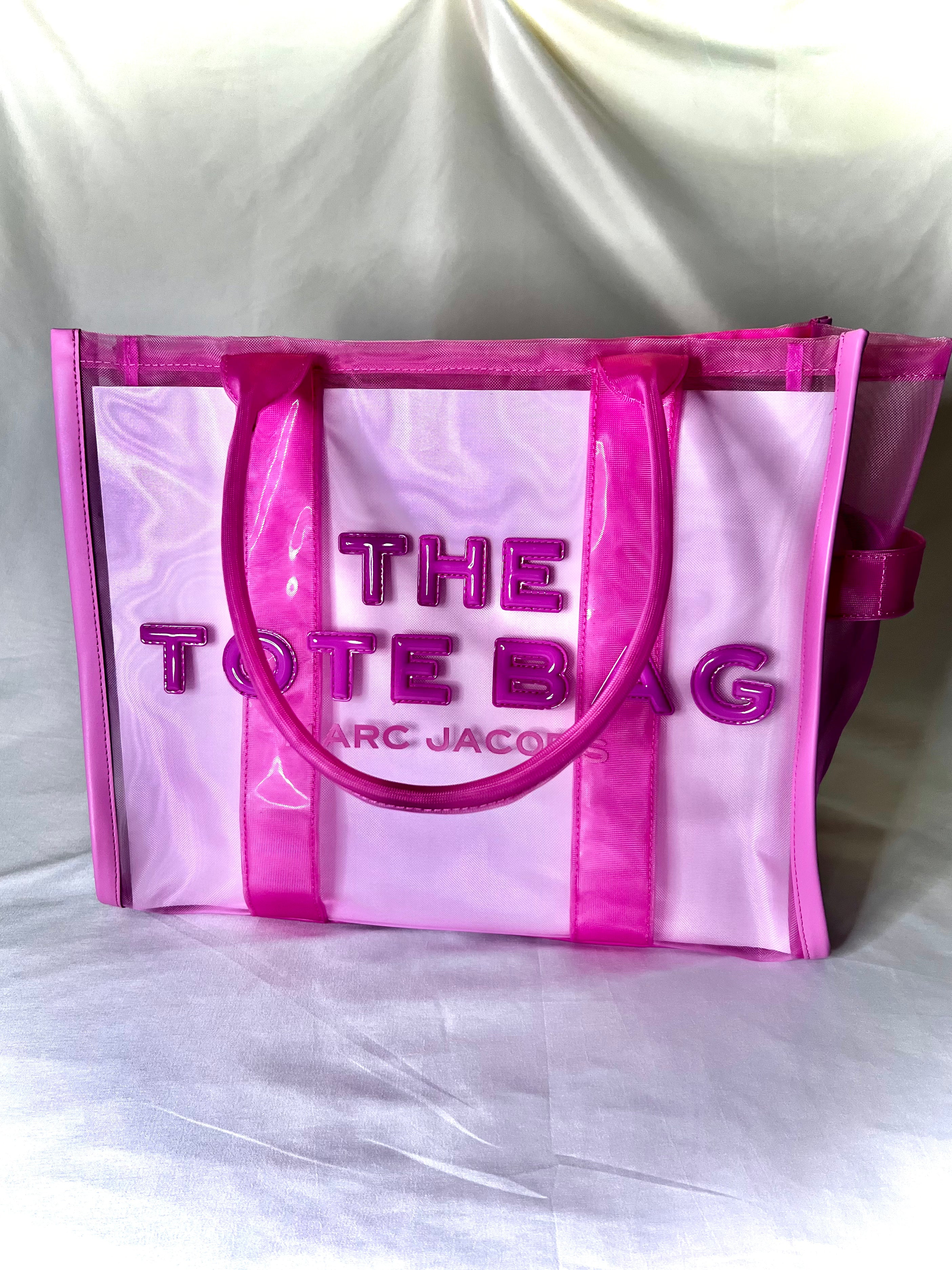 Pink Marc Jacobs Medium Mesh Tote Bag