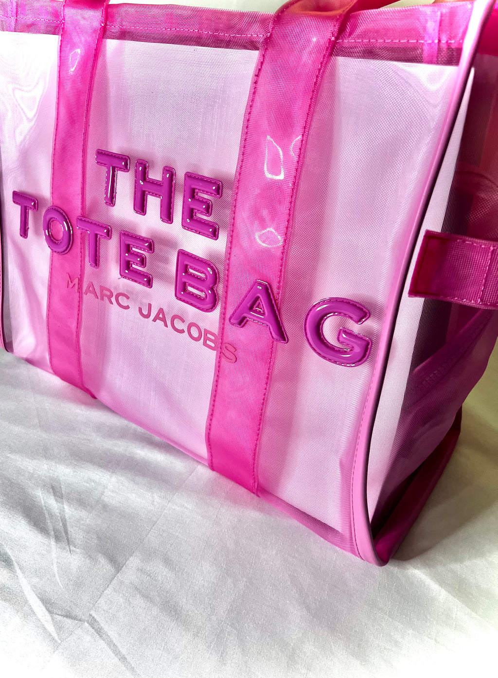 Pink Marc Jacobs Medium Mesh Tote Bag