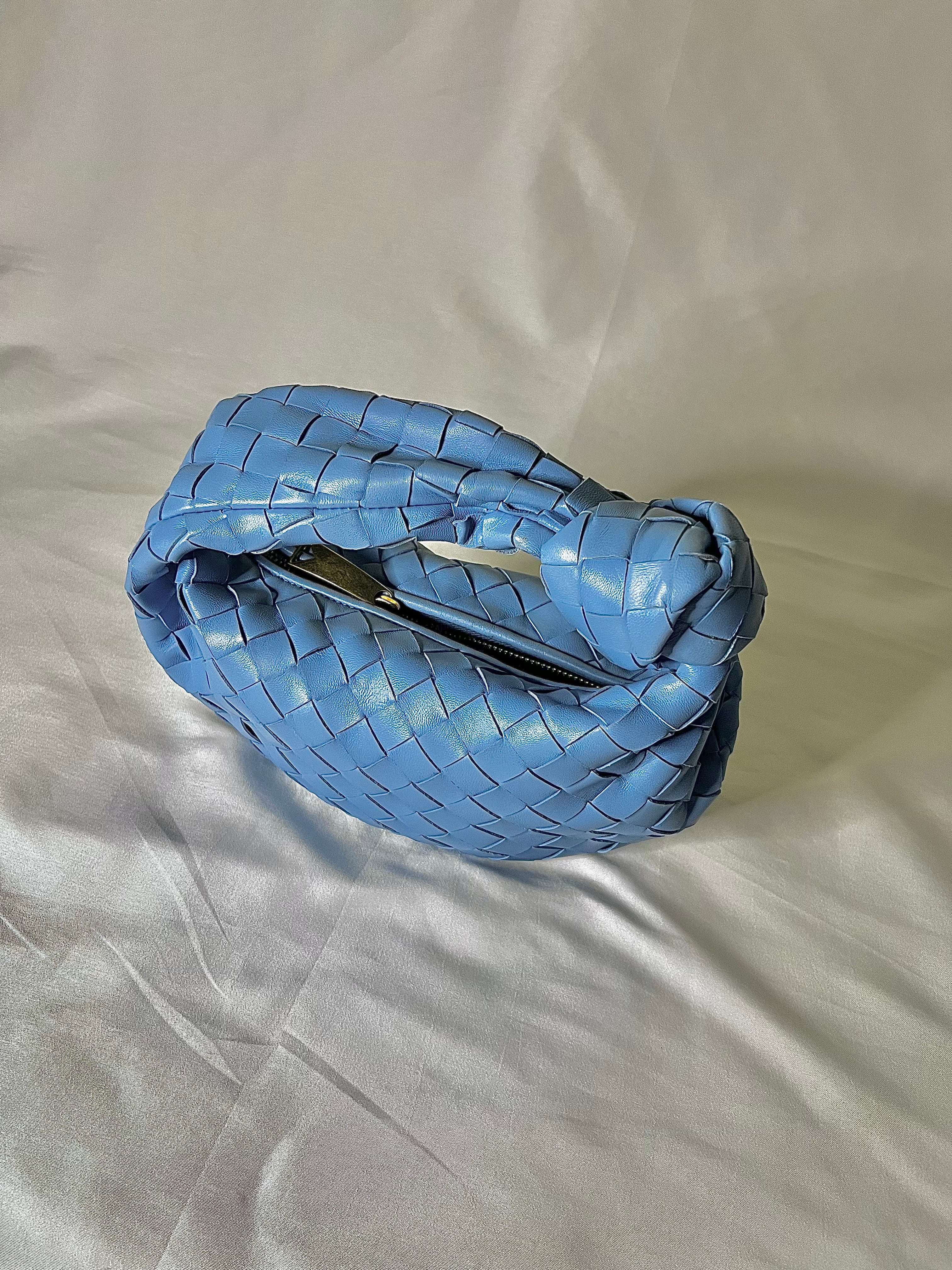 Blue Teen Botega Veneta Mini Jodie Hobo Bag